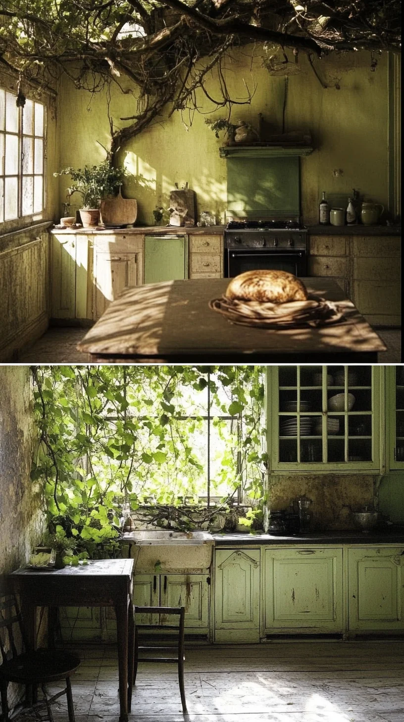 Embrace Nature: The Captivating Charm of Rustic Greenery in Kitchen Design