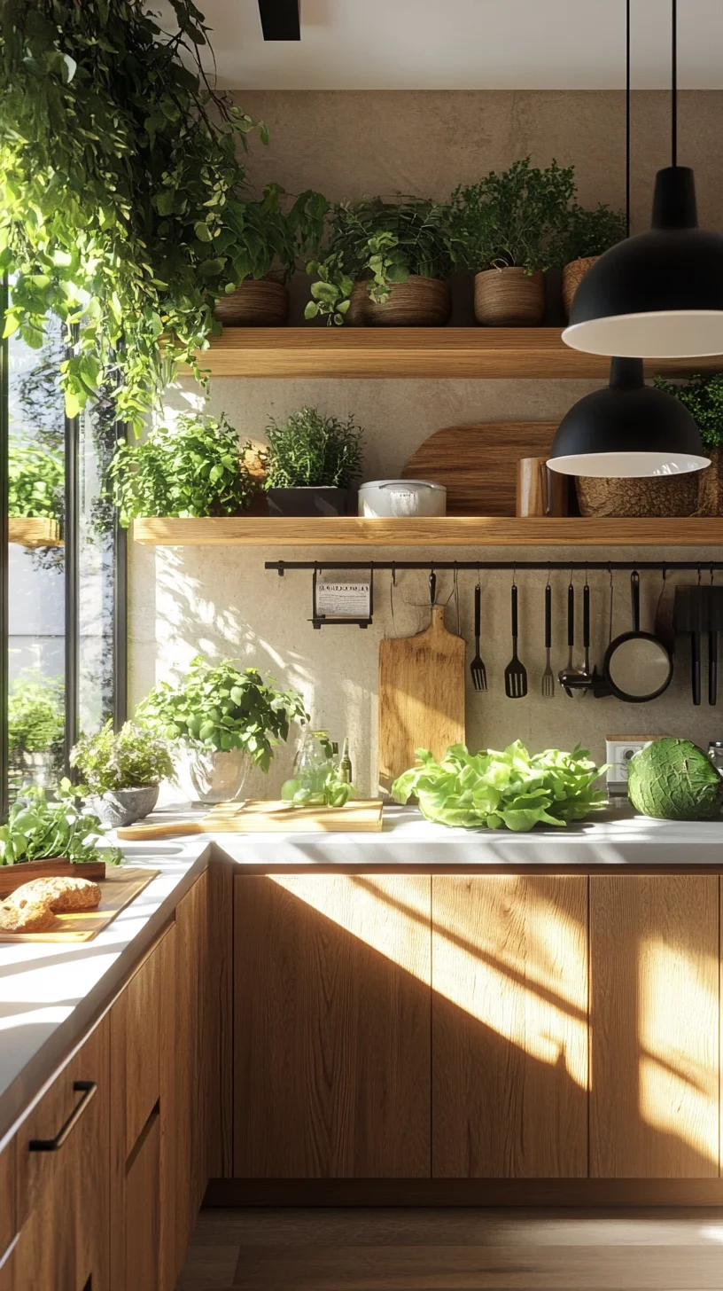 Embrace Nature: The Lush Greenery Kitchen Oasis for Fresh Culinary Inspiration