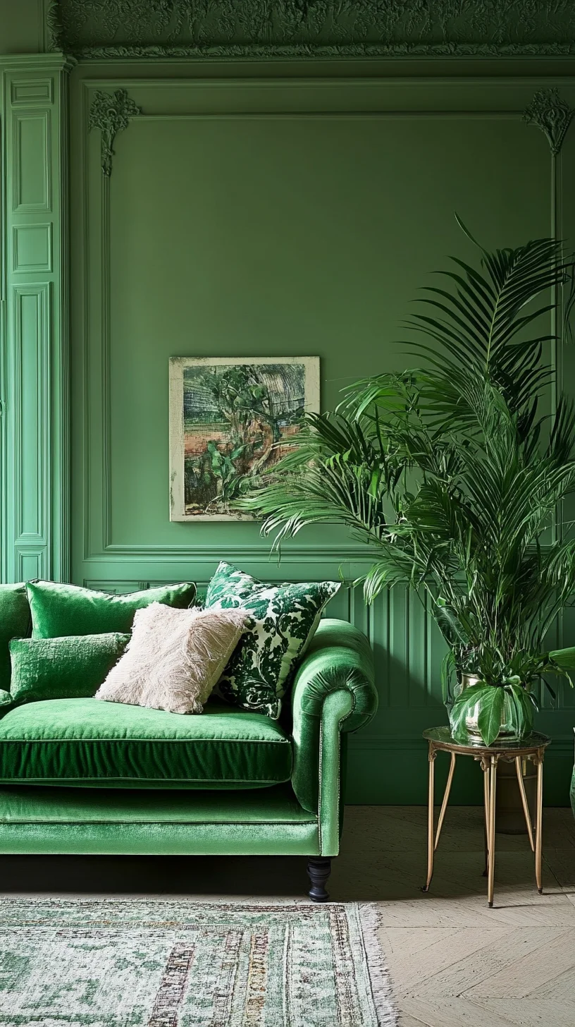 Embrace Nature: Transform Your Space with Lush Greenery and Textured Fabrics