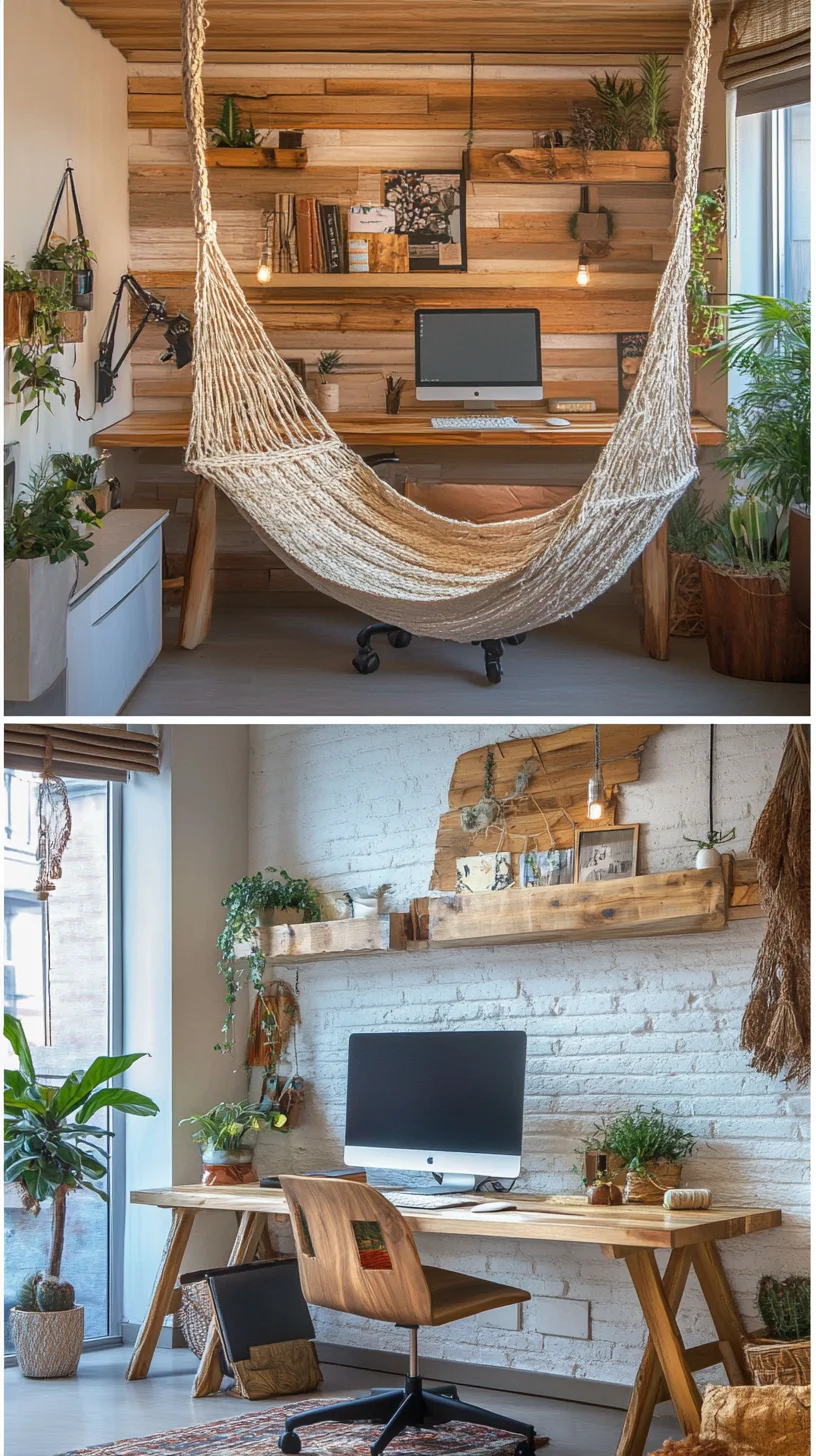 Embrace Relaxation: Transform Your Workspace with Cozy Bohemian Vibes