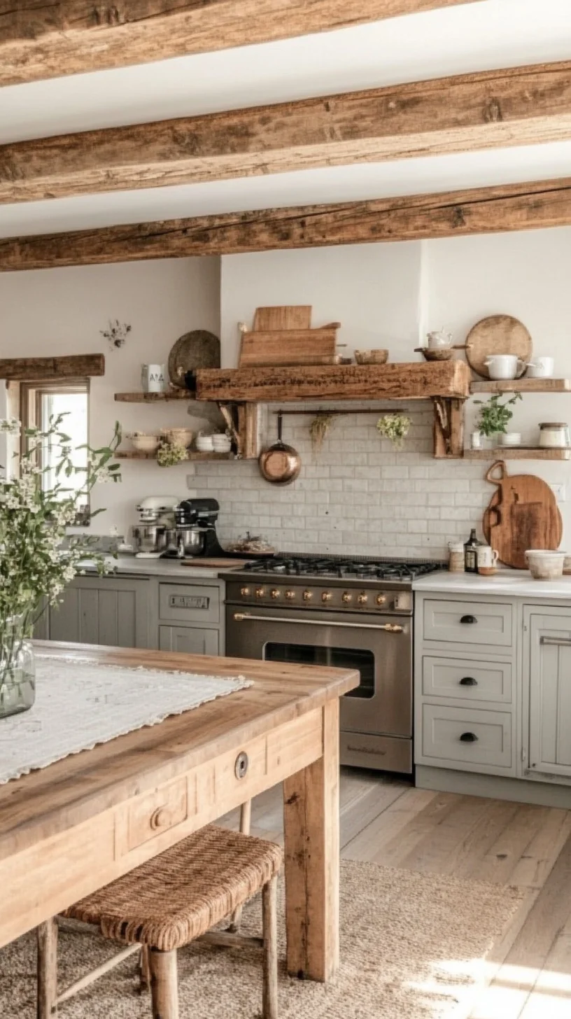 Embrace Rustic Charm: A Cozy Kitchen with Timeless Appeal