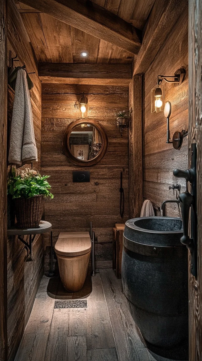 Embrace Rustic Charm: A Cozy Retreat for Your Bathroom Escape