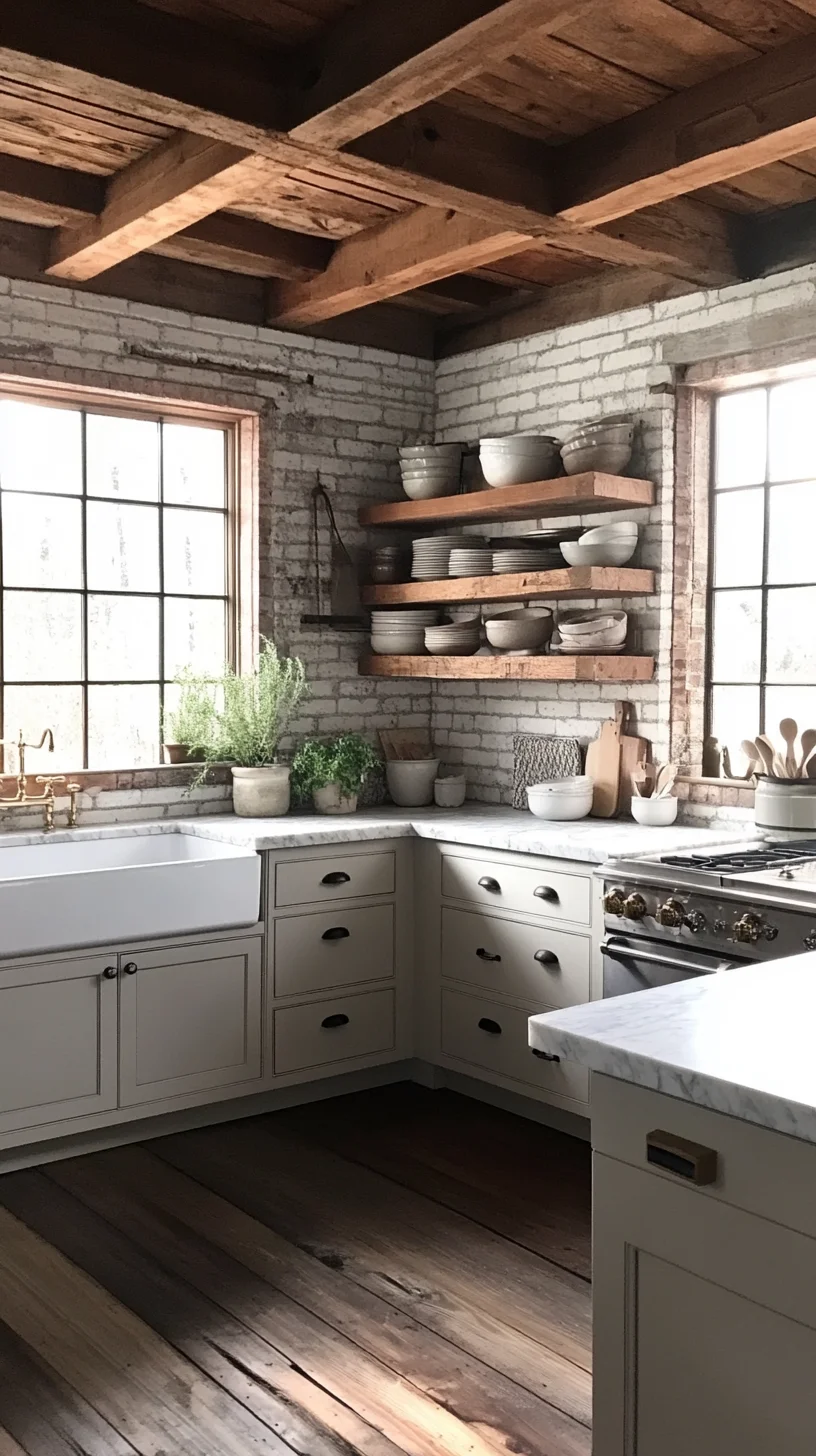 Embrace Rustic Charm: Cozy Kitchen Design with Warm Wood Accents