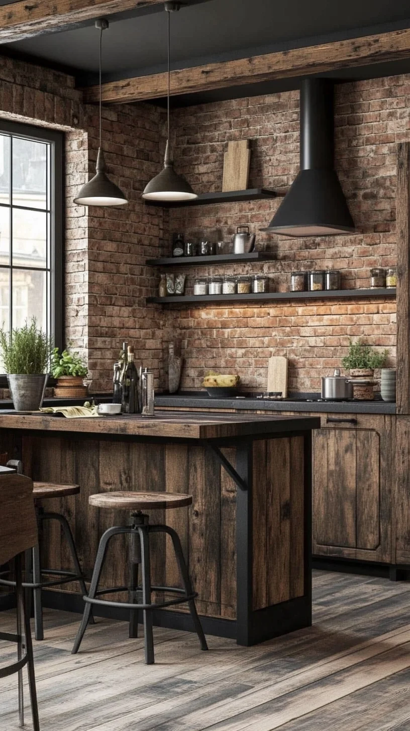 Embrace Rustic Charm: Elevate Your Kitchen with Industrial-Style Warmth