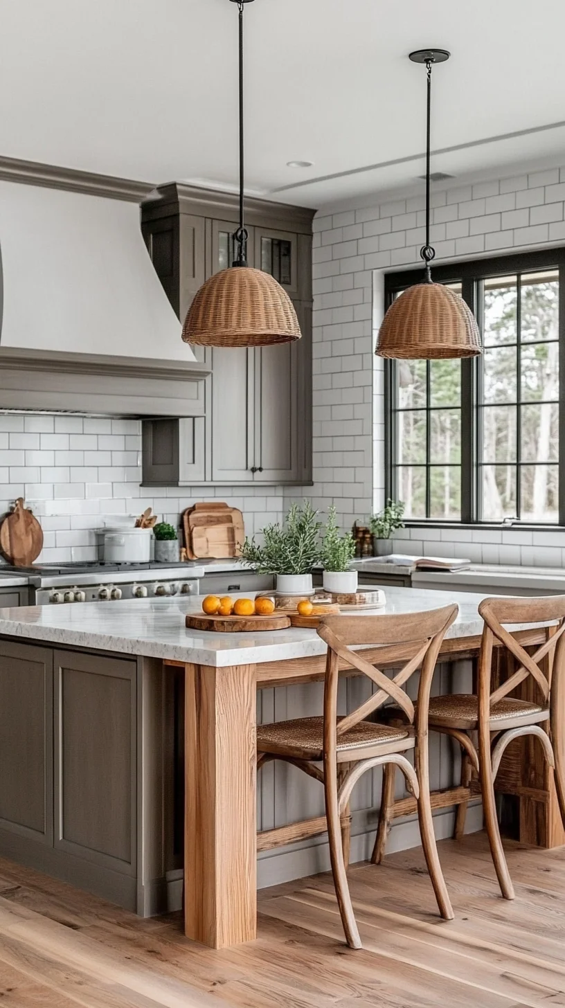 Embrace Rustic Elegance: A Timeless Kitchen Design with Natural Charm