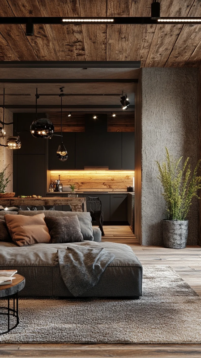 Embrace Rustic Elegance: Cozy Wood and Modern Design Fusion