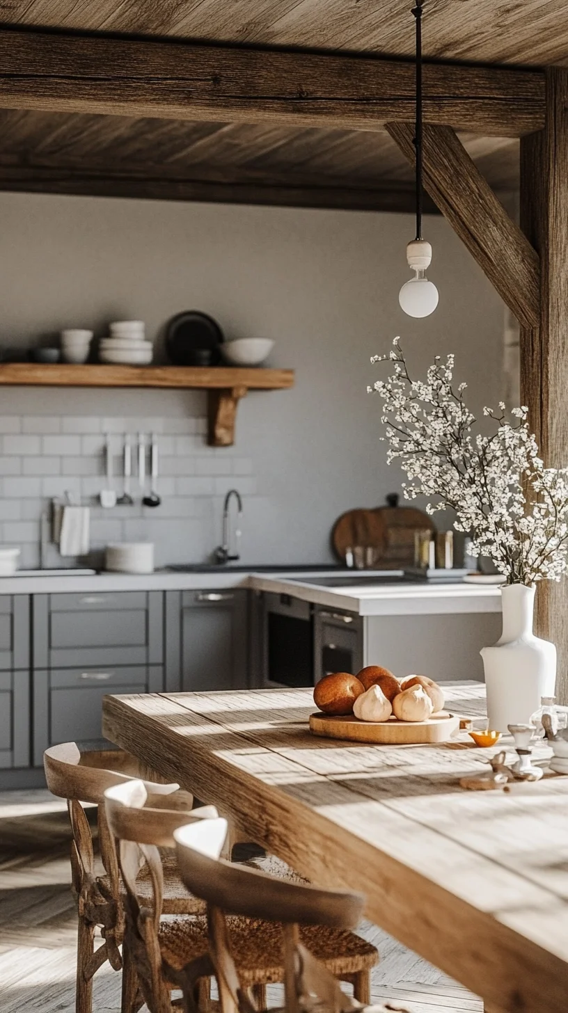 Embrace Rustic Elegance: The Perfect Blend of Cozy and Contemporary Kitchen Design