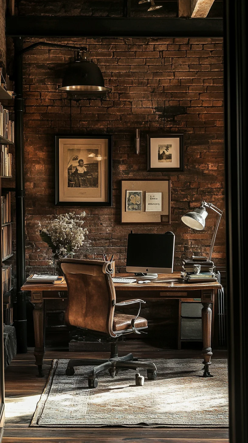 Embrace Rustic Elegance: The Perfect Blend of Vintage and Modern in Home Office Design