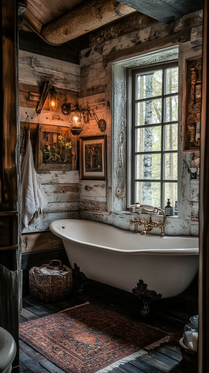 Embrace Rustic Elegance: Transform Your Bathroom into a Cozy Retreat