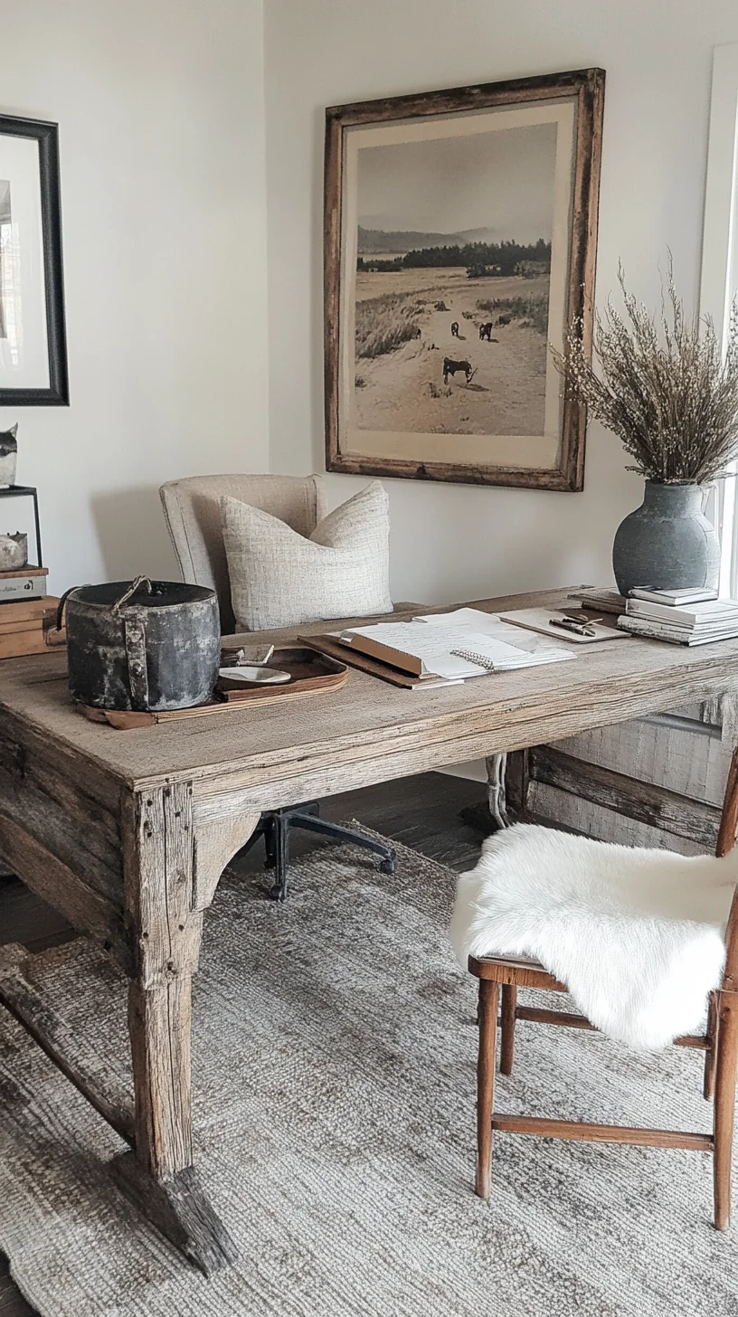 Embrace Rustic Elegance: Transform Your Workspace with Natural Elements