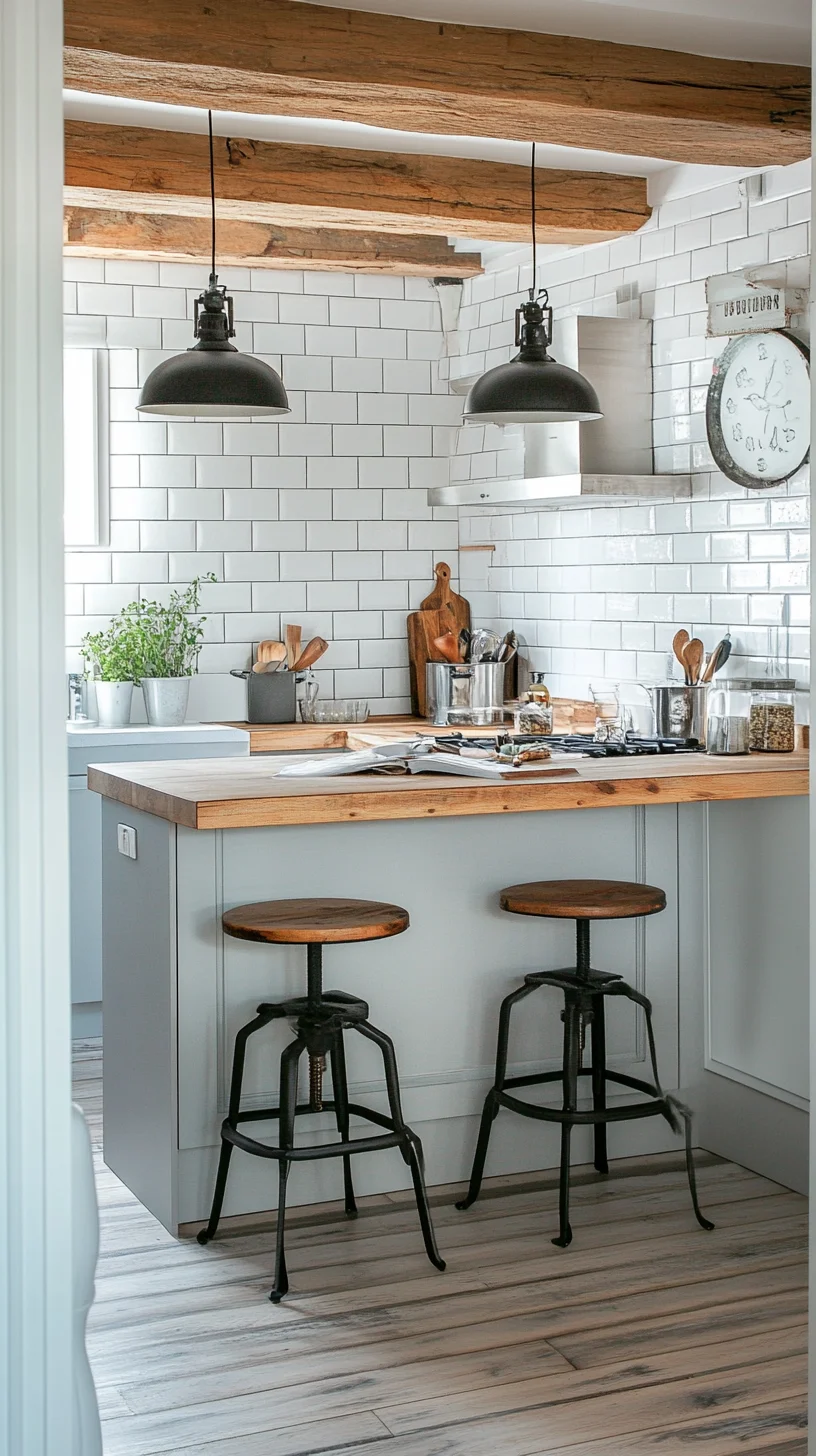 Embrace Rustic Elegance with Stylish Industrial-Chic Kitchen Design