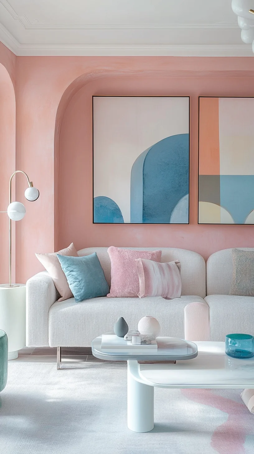 Embrace Serenity: Modern Pastel Interiors for a Cozy Retreat