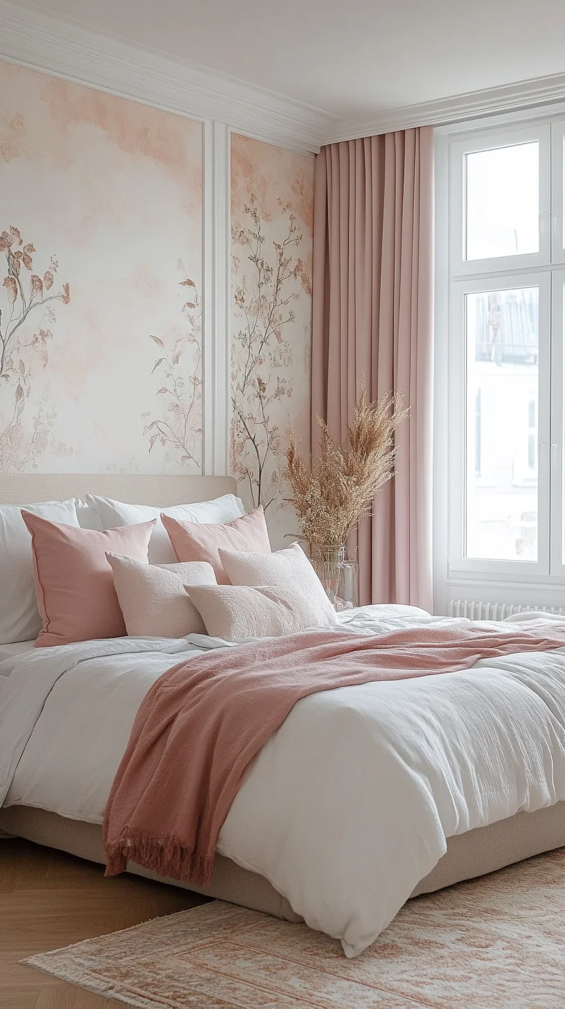 Embrace Serenity with Elegant Blush Tones in Your Bedroom Decor