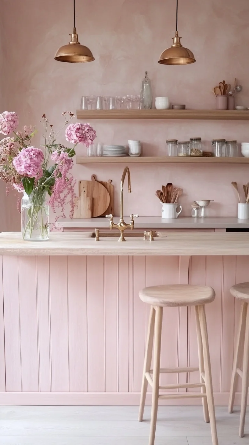 Embrace Soft Elegance: The Allure of a Blush Pink Kitchen Aesthetic