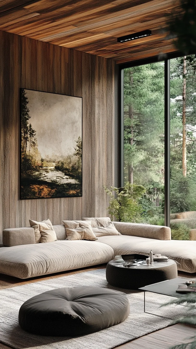 Embrace Tranquility: A Serene Forest-Inspired Living Room Makeover