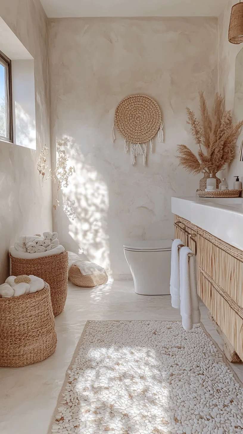 Embrace Tranquility: Create a Serene Bohemian Bathroom Oasis