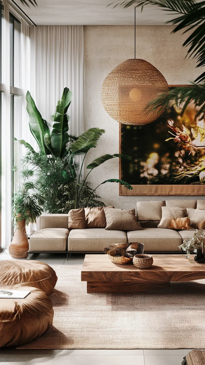 Embrace Tranquility: Modern Bohemian Living Room Inspiration