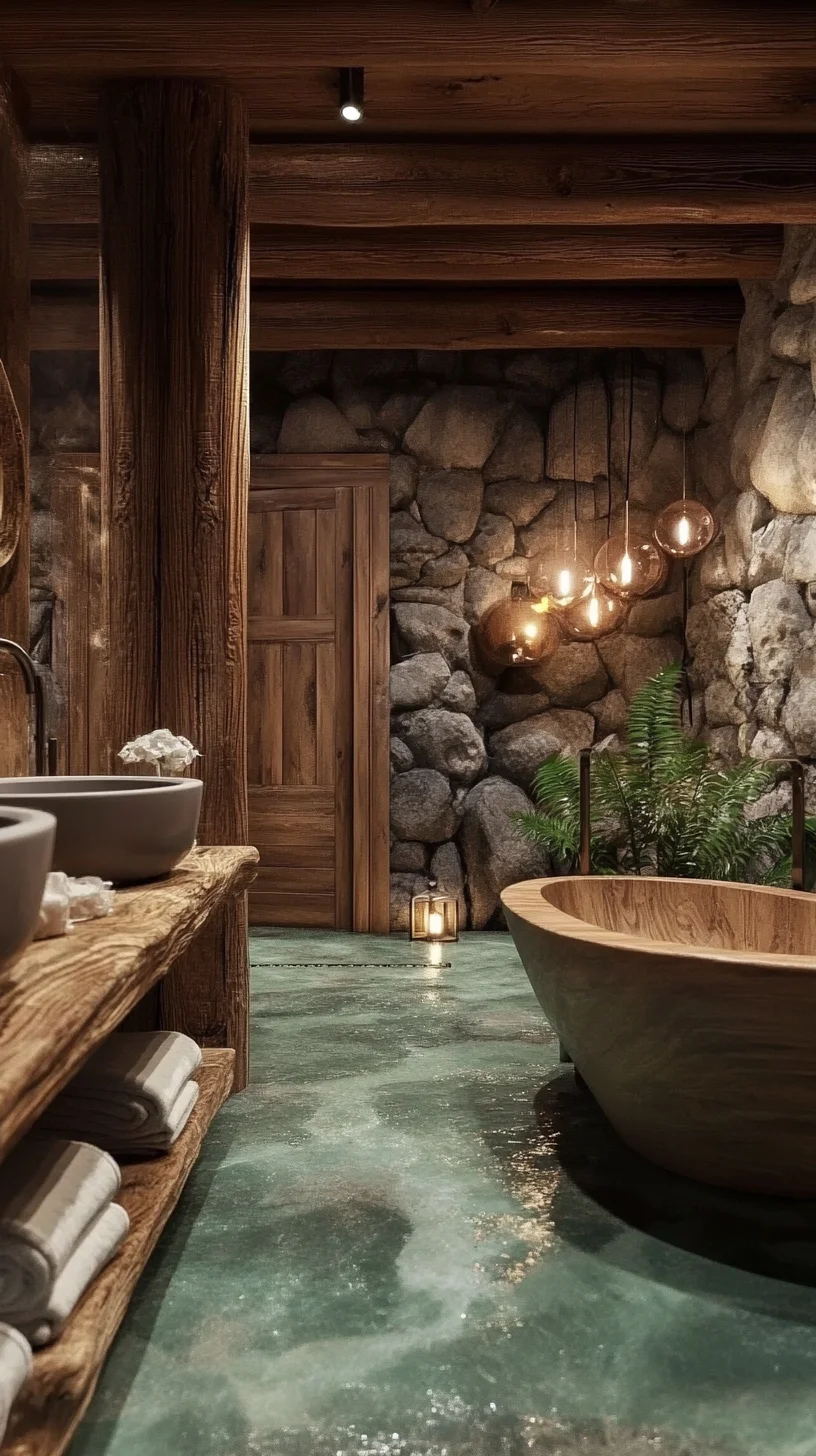 Embrace Tranquility: The Rustic Spa Retreat with Modern Charm