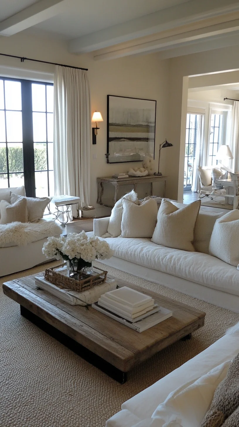 Embrace Tranquility: The Serenity of a Luxurious, Neutral Living Room Design