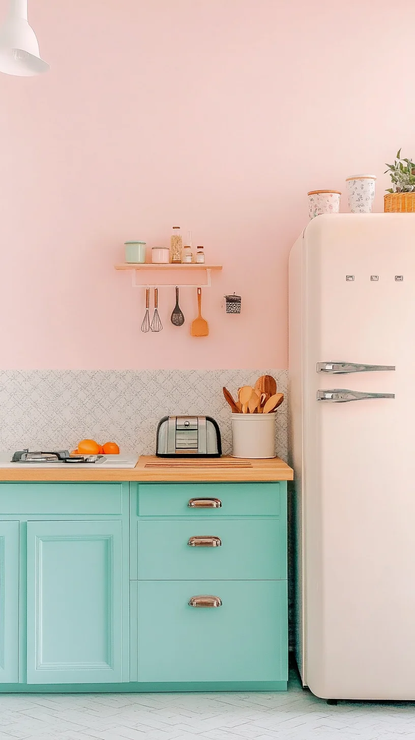 Embrace Vintage Charm: Transform Your Kitchen with Retro Pastel Hues