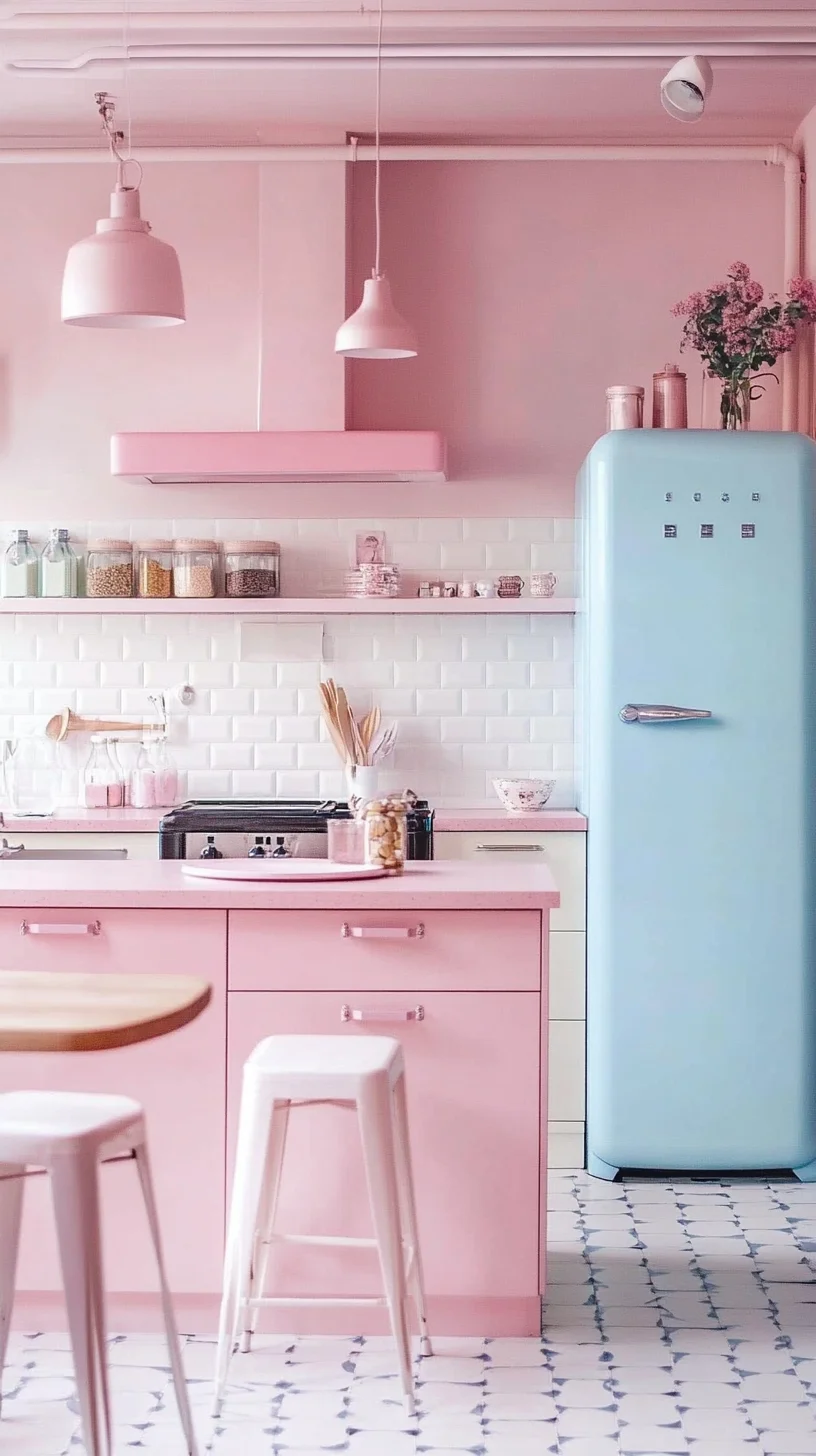 Embrace Vintage Charm with a Chic Pastel Kitchen Aesthetic