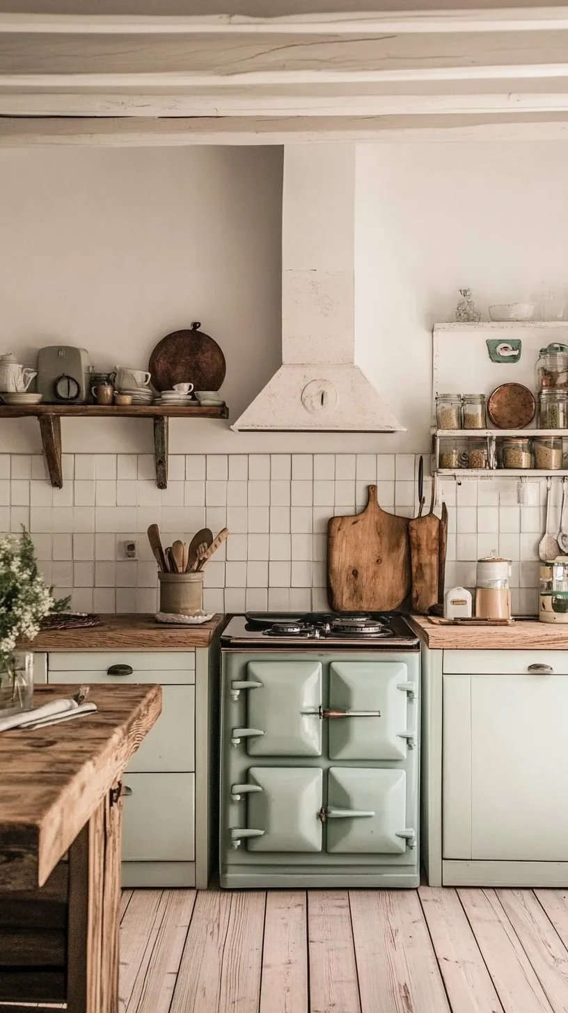 Embrace Vintage Charm with a Modern Twist in Your Kitchen Decor