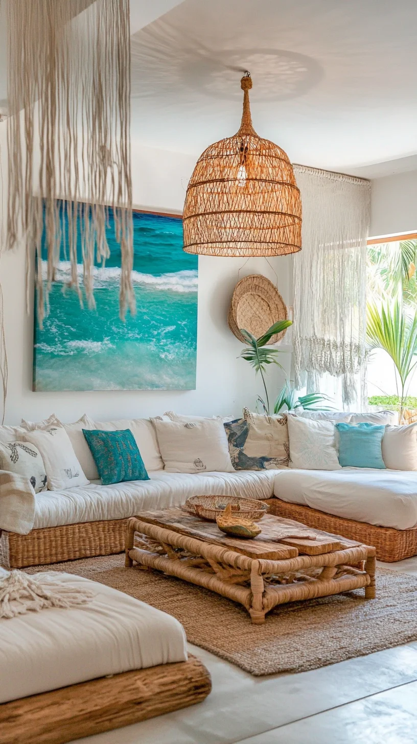 Enchanting Coastal Retreat: Embrace Serenity with Boho-Chic Decor