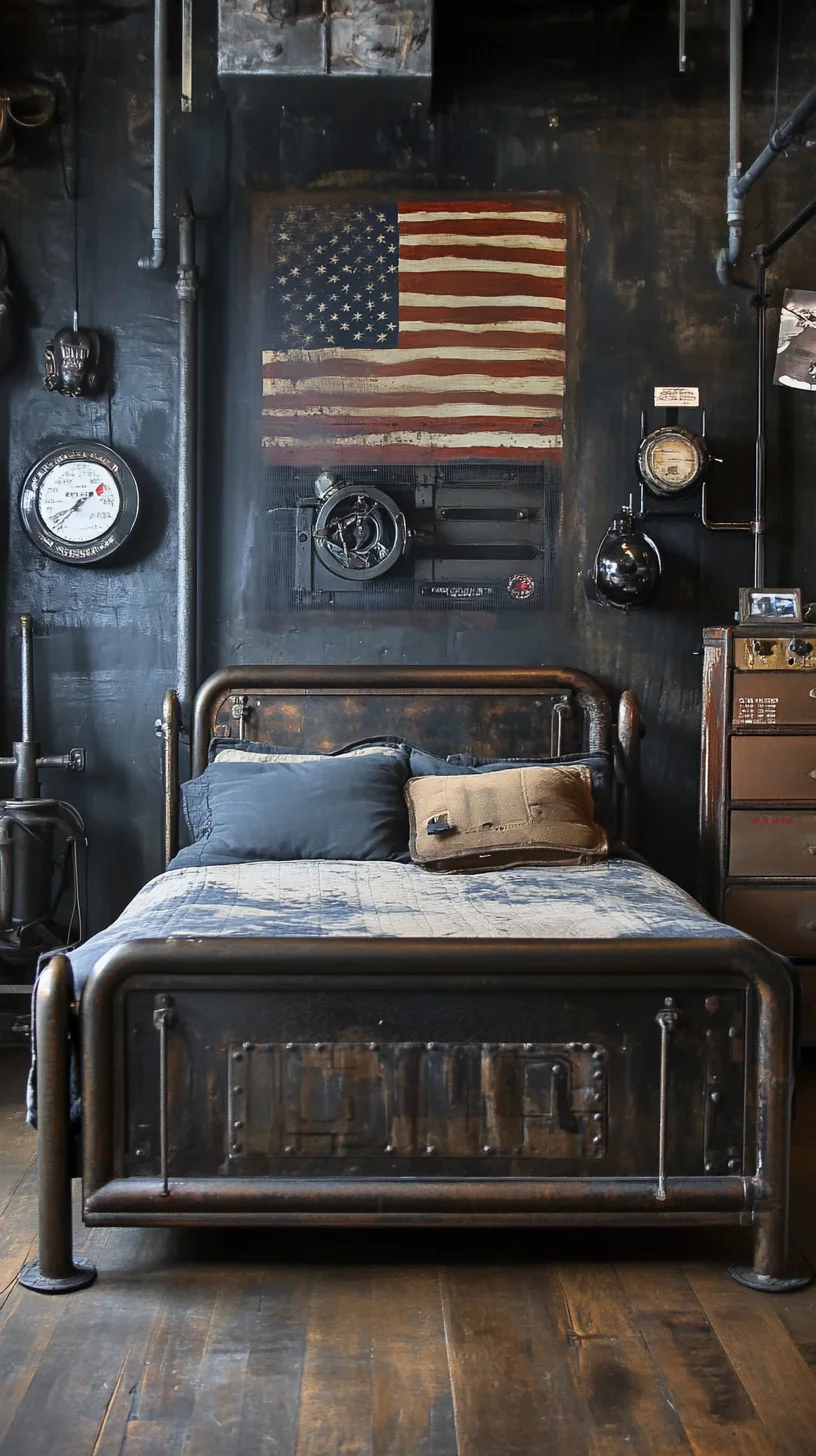 Industrial Charm: Transform Your Bedroom with Rustic Elegance