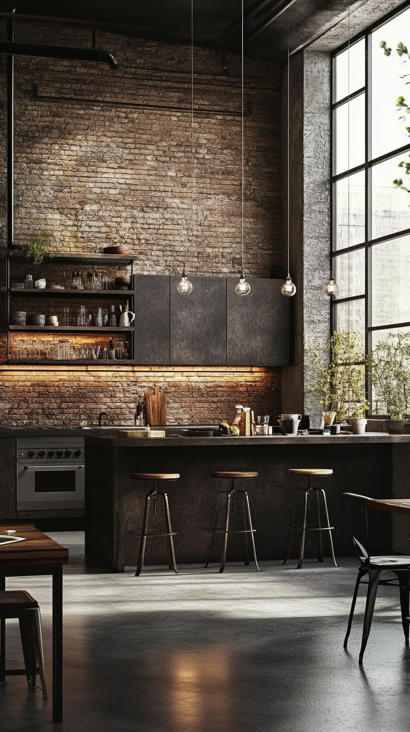 Industrial Chic: A Modern Kitchen That Balances Elegance and Raw Aesthetics