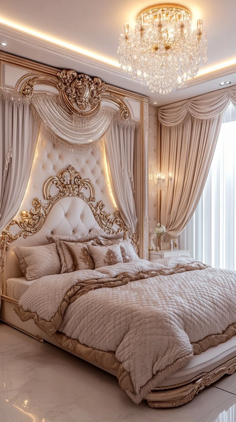 Luxurious Elegance: Transform Your Bedroom with Opulent Glamour