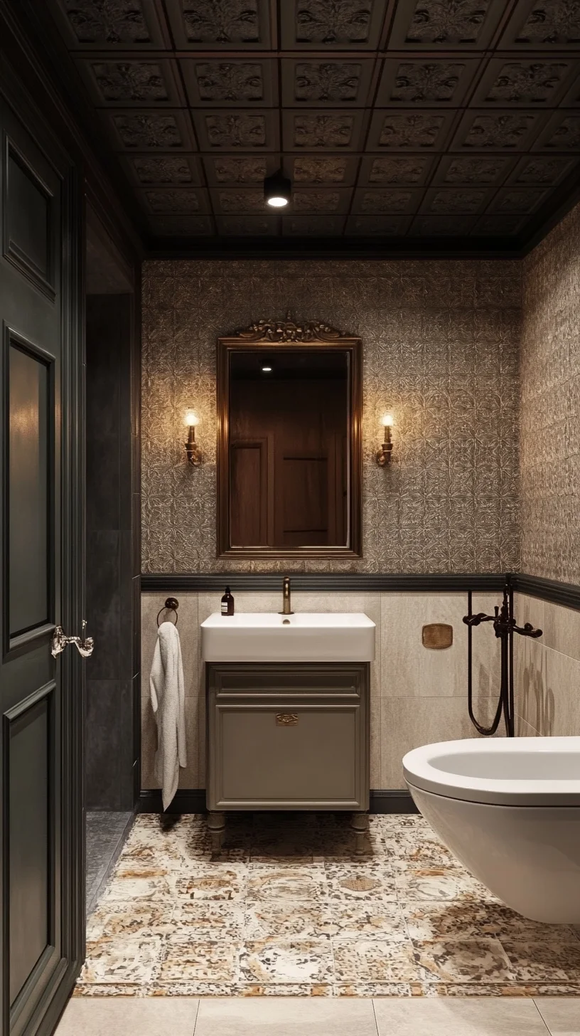 Luxurious Vintage Bathroom Retreat: Merge Elegance with Modern Comfort