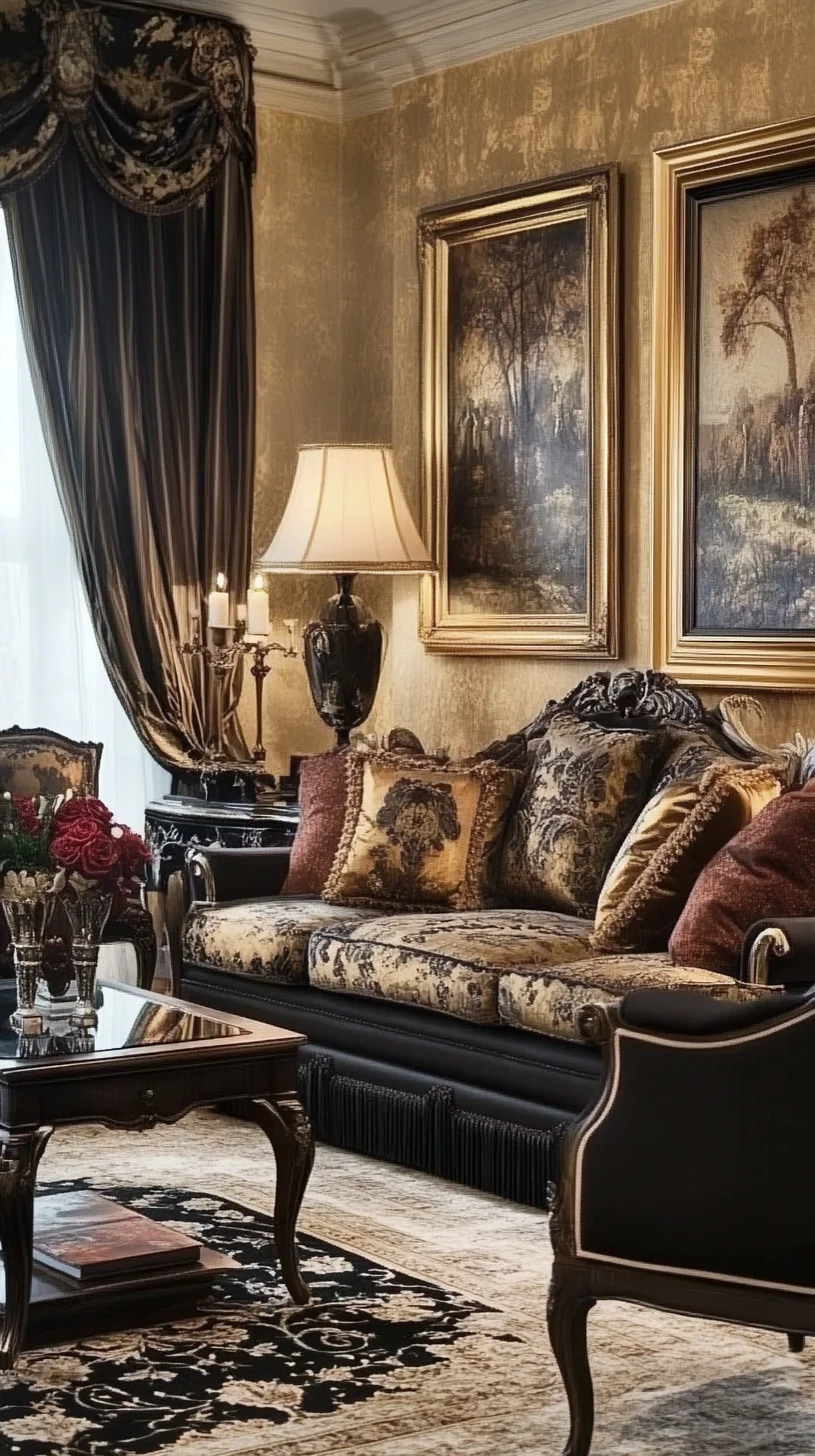 Luxurious Vintage Elegance: Transform Your Living Room with Timeless Style