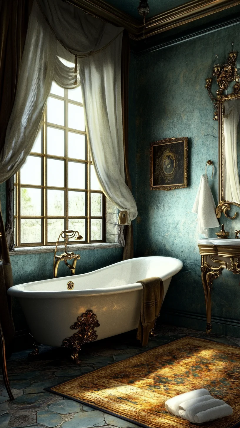 Luxurious Vintage-Inspired Bathroom Decor: A Timeless Retreat