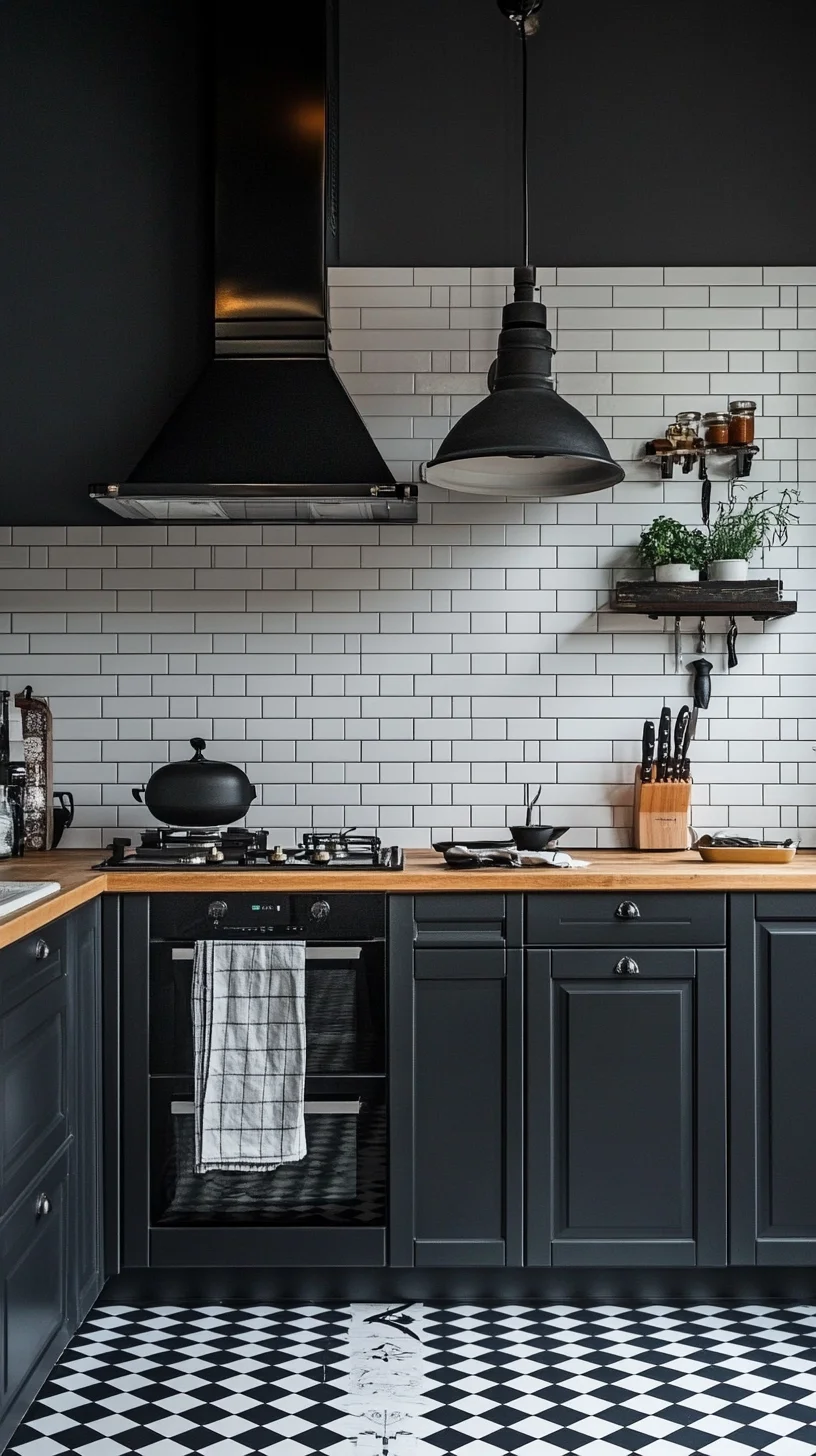 Modern Industrial Chic: Elevate Your Kitchen with Bold Contrasts and Sleek Lines