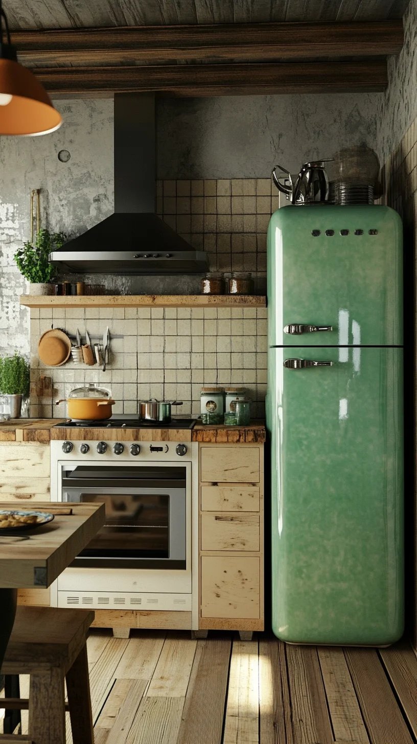 Revamp Your Space: Embrace Retro Vibes with a Mint Green Kitchen Makeover