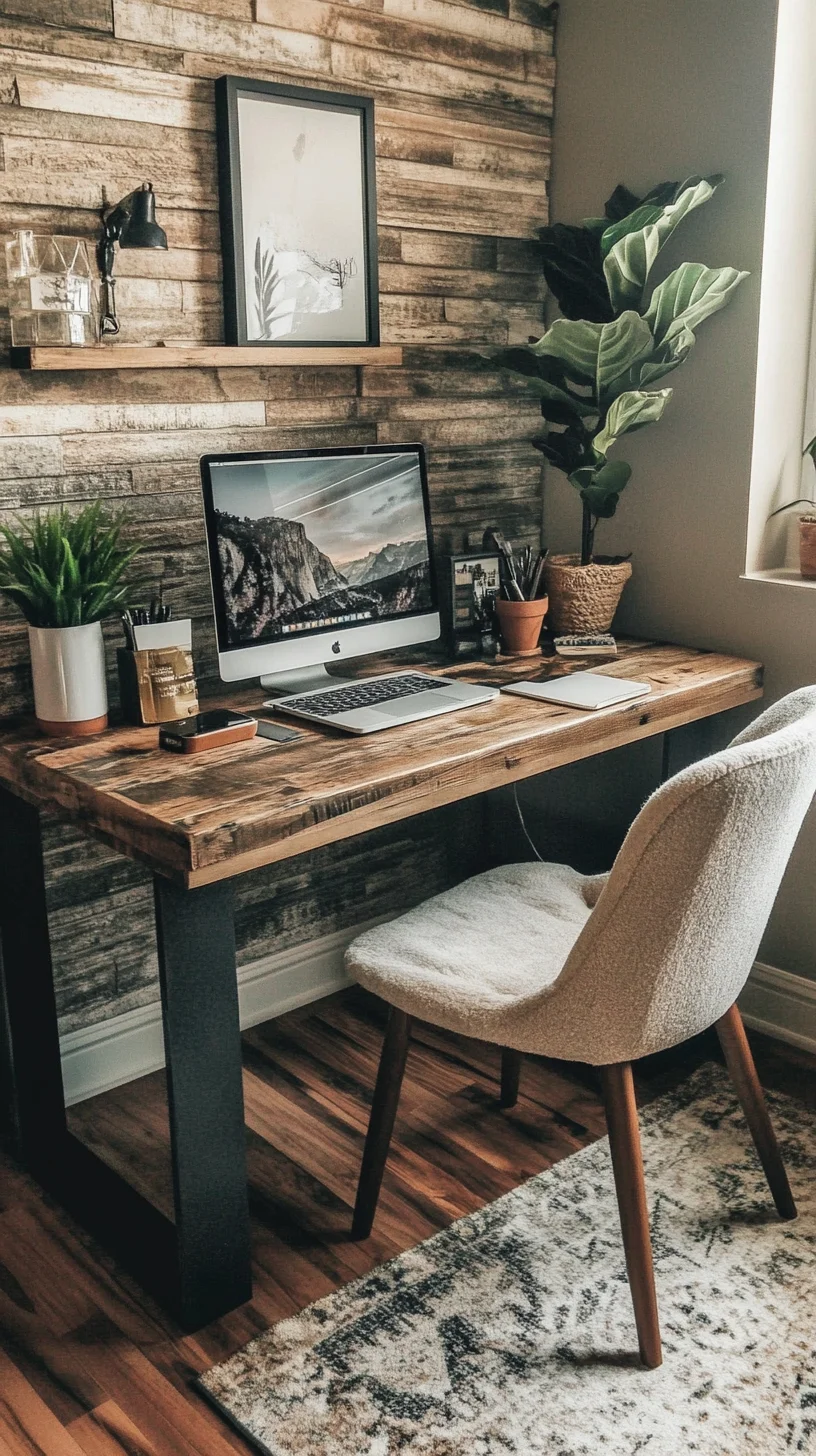 Revamp Your Workspace: Embrace Cozy Minimalism with Natural Touches