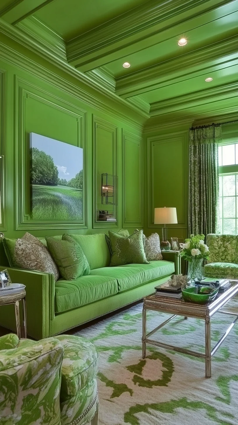 Revitalize Your Space with Bold Green Elegance