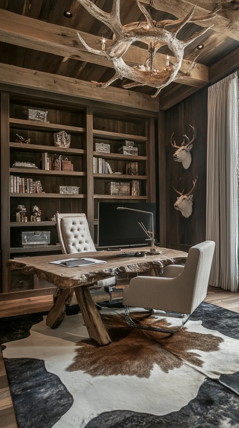 Rustic Elegance: Transform Your Workspace with Nature-Inspired Decor