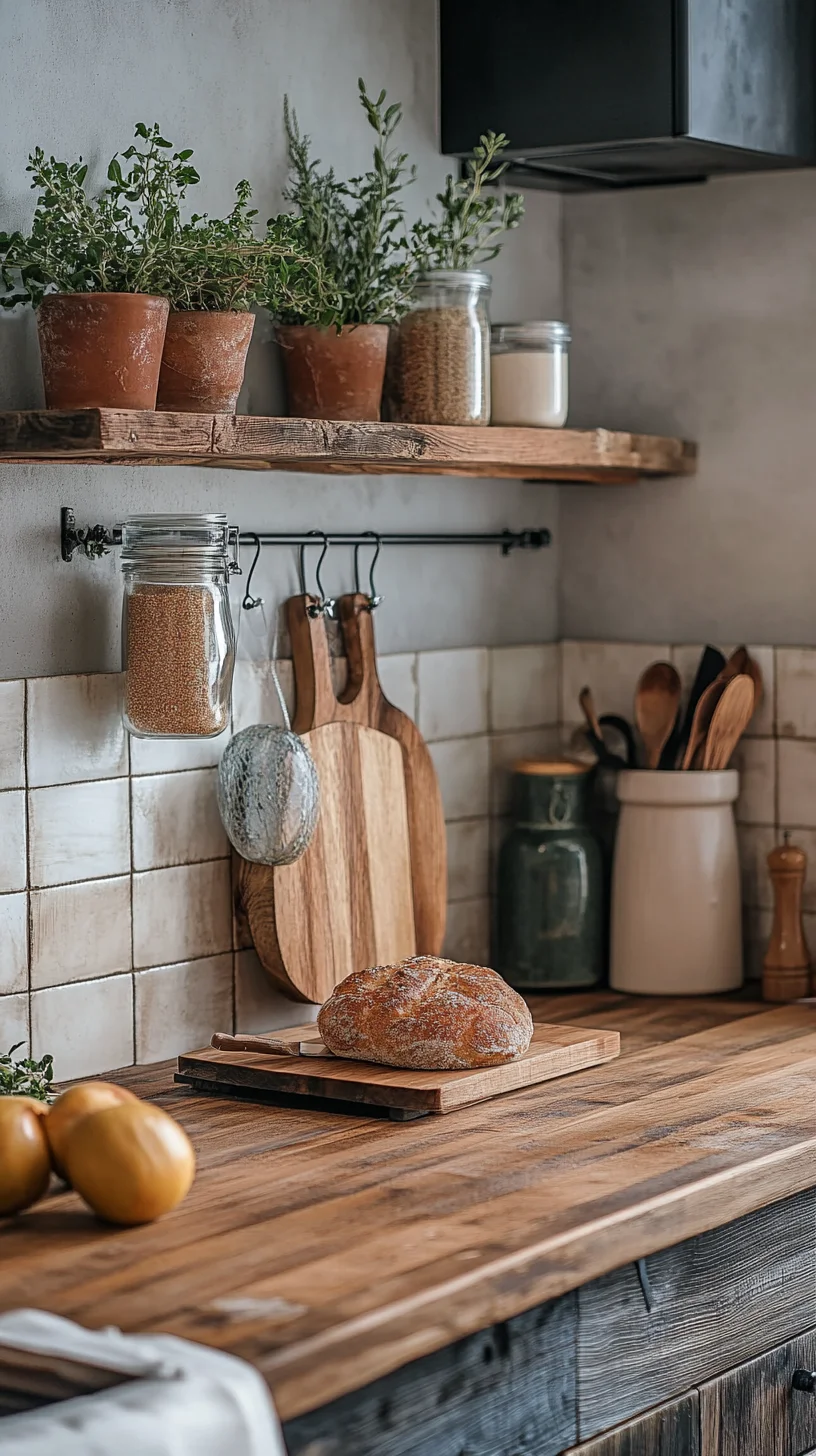 Rustic Kitchen Aesthetic: Embrace Cozy Charm with Earthy Textures and Natural Elements