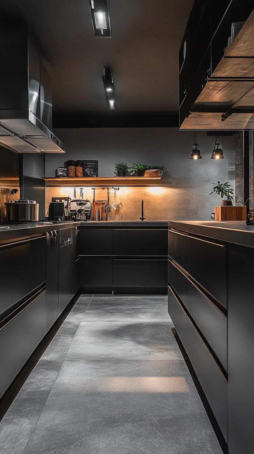 Sleek Elegance: Embrace the Allure of a Modern Black Kitchen