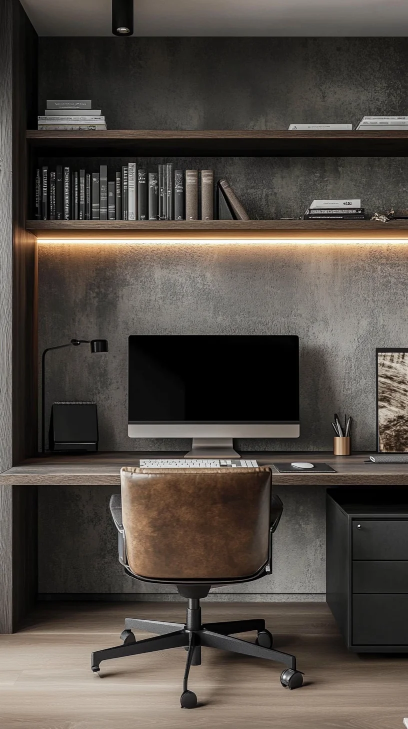 Sleek Minimalism: Elevate Your Workspace with Modern Industrial Chic