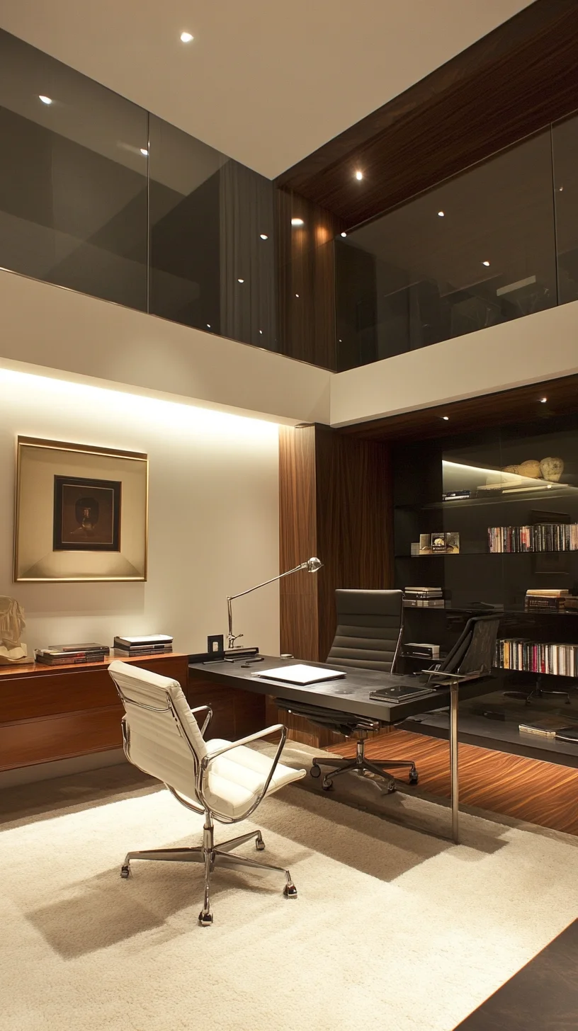 Sophisticated Workspace: Elevate Your Home Office with Modern Elegance