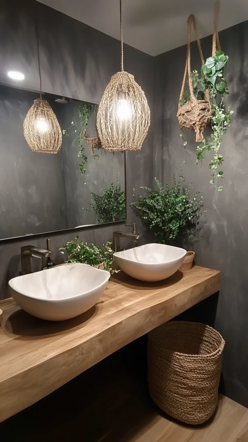 Transform Your Bathroom into a Bohemian Oasis with Nature-Inspired Design