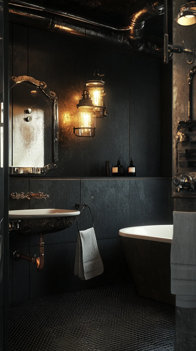 Transform Your Bathroom into a Chic Industrial Sanctuary with Vintage Charm