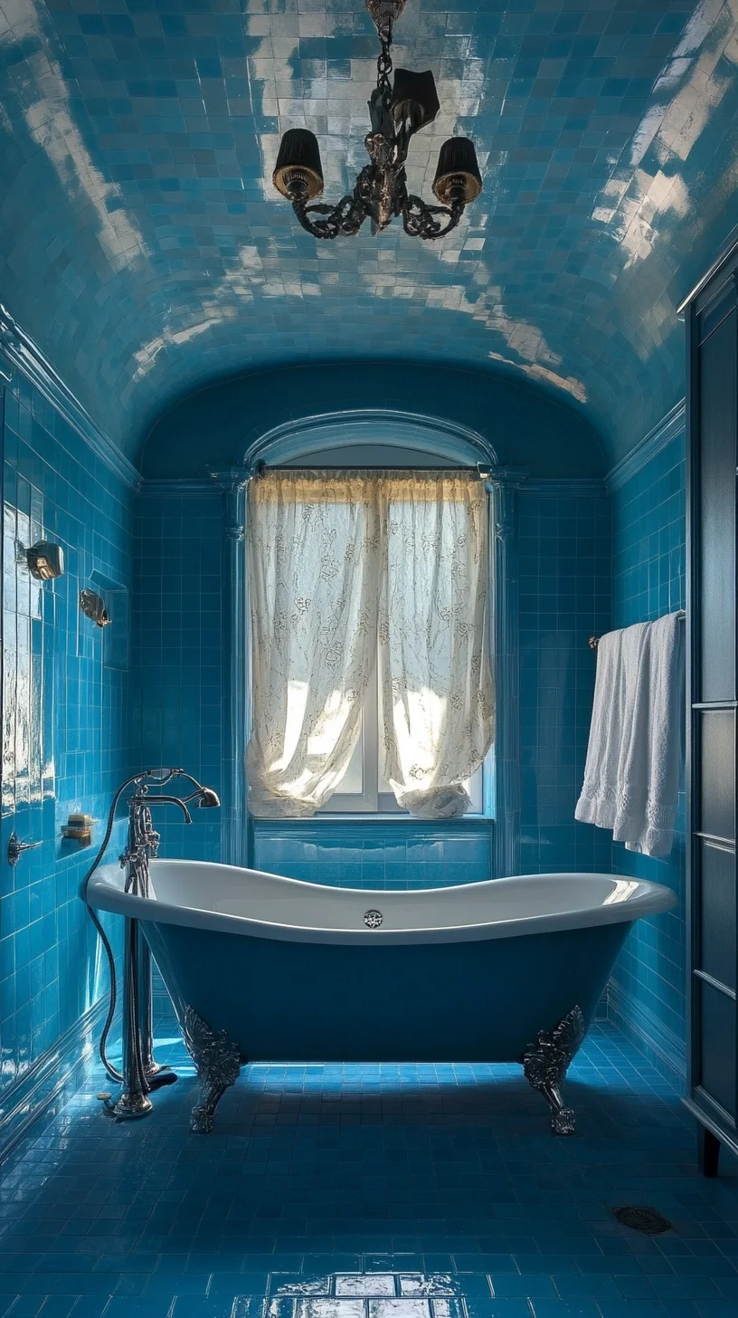 Transform Your Bathroom into a Luxe Oasis with Bold Blue Tiles