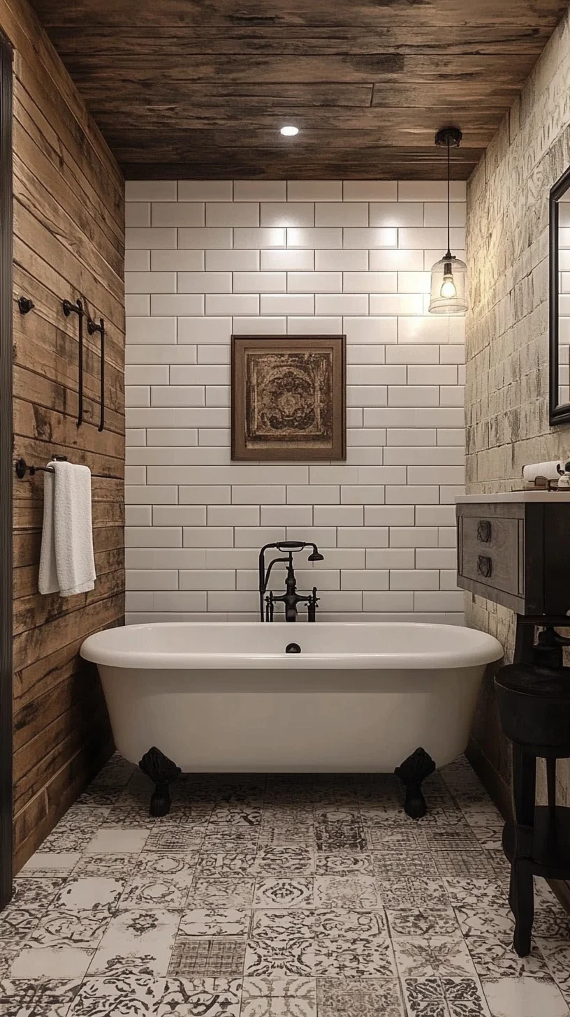 Transform Your Bathroom into a Rustic Oasis with Vintage Charm