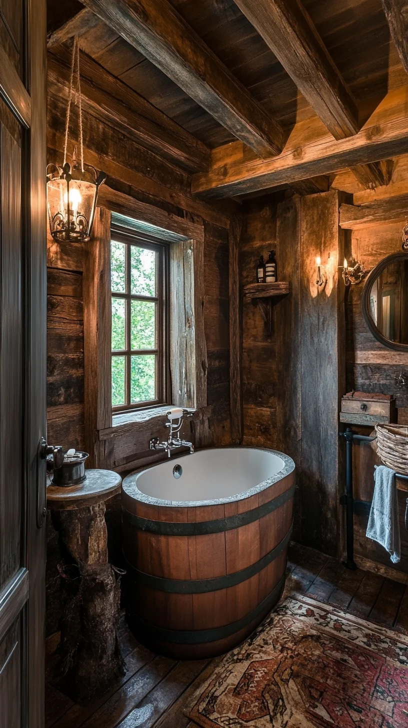 Transform Your Bathroom into a Rustic Retreat with Barrel Style Elegance