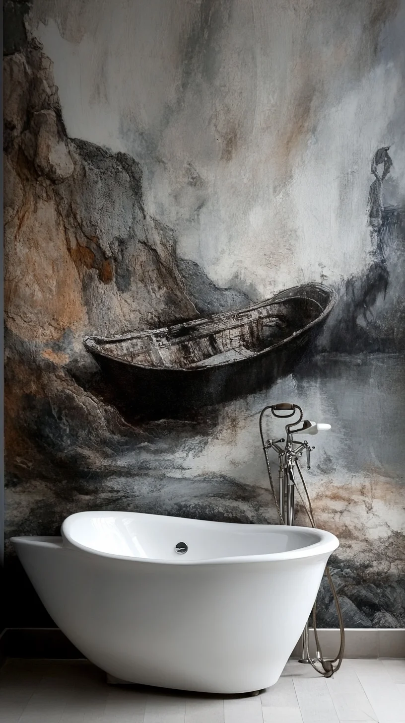 Transform Your Bathroom Into a Serene Escape with Artistic Murals