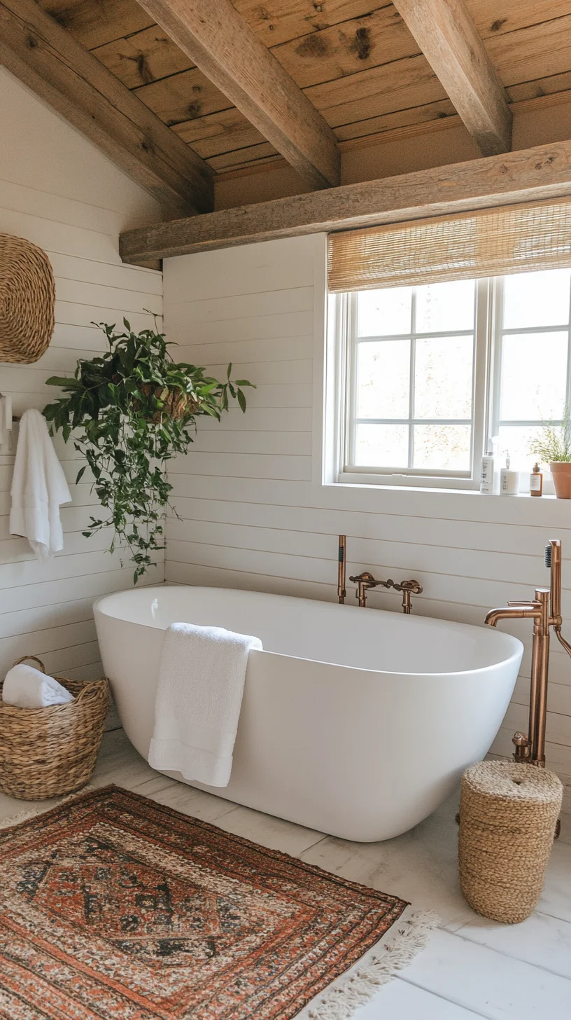 Transform Your Bathroom into a Serene Oasis with Modern Boho Charm