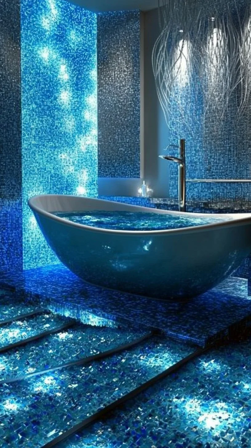 Transform Your Bathroom into a Stunning Oasis with Iridescent Mosaic Tiles